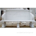 Western White Marble Stone Chair Carving